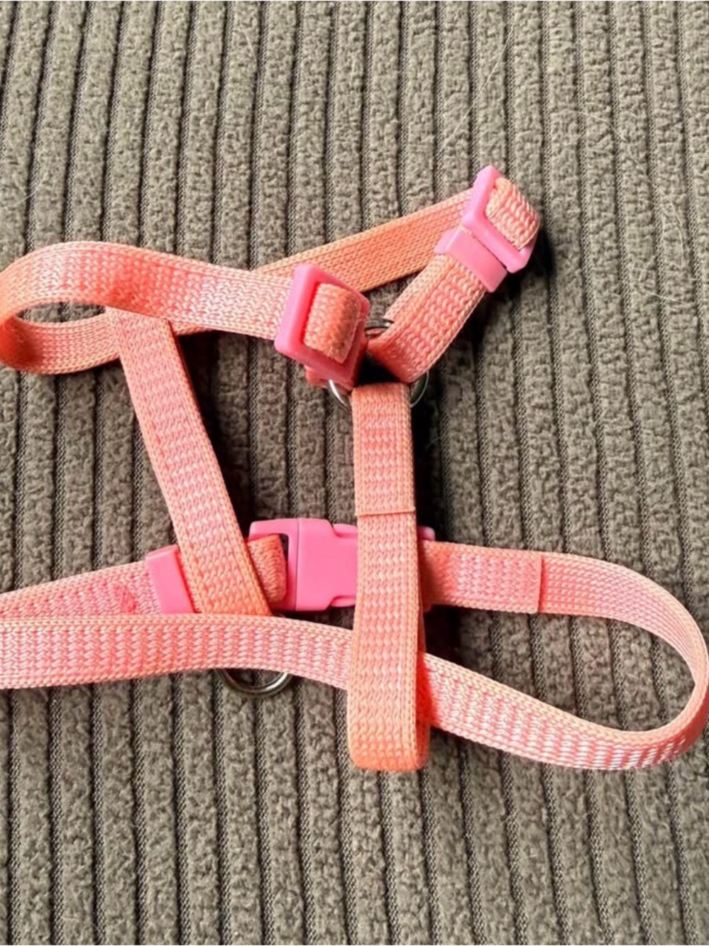 Adjustable Pink Small Pet Harness - Lightweight Comfort
